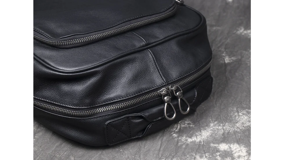 Sac à Dos de Voyage en Cuir Véritable - Élégance et Grande Capacité 7 Sac à dos en cuir de première couche pour homme, parfait pour le quotidien