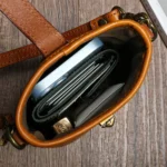Intérieur du sac cylindrique avec doublure en coton pur