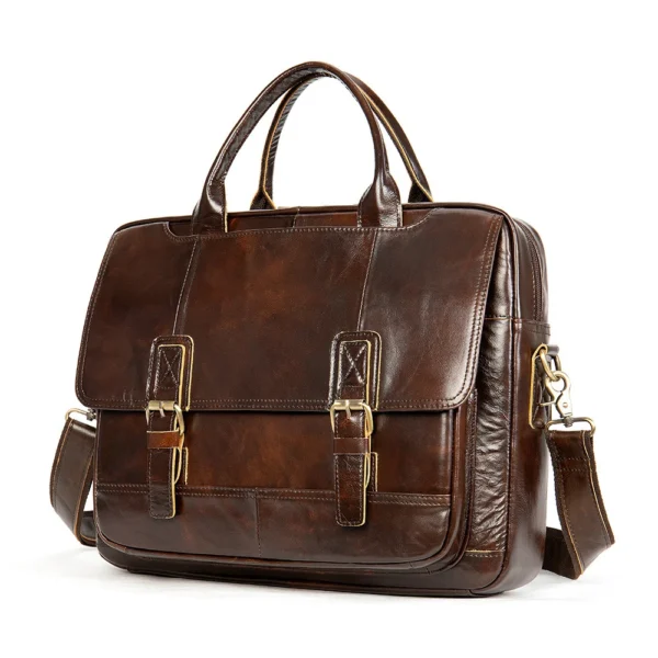 Sacoche Business Homme en Cuir Véritable - Executive Line