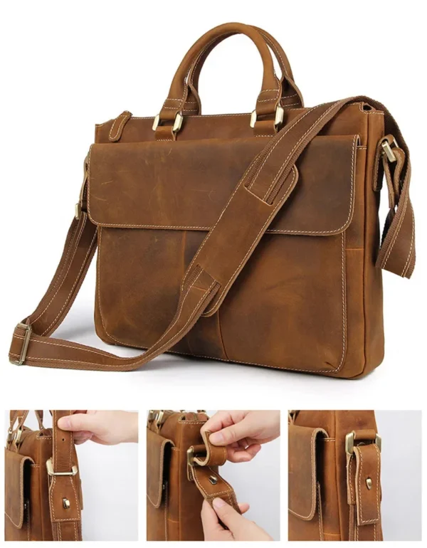 Sacoche Messenger Crazy Horse - Vintage Heritage1