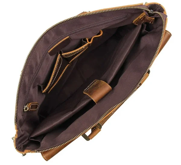 Sacoche Messenger Crazy Horse - Vintage Heritage interieur