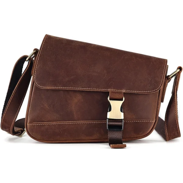 Sacoche Messenger en Cuir Véritable - Style Urban Classic