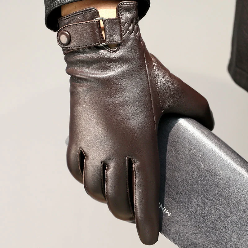 Gants en Cuir de Mouton pour Homme – Chaleur et Élégance en Hiver 4