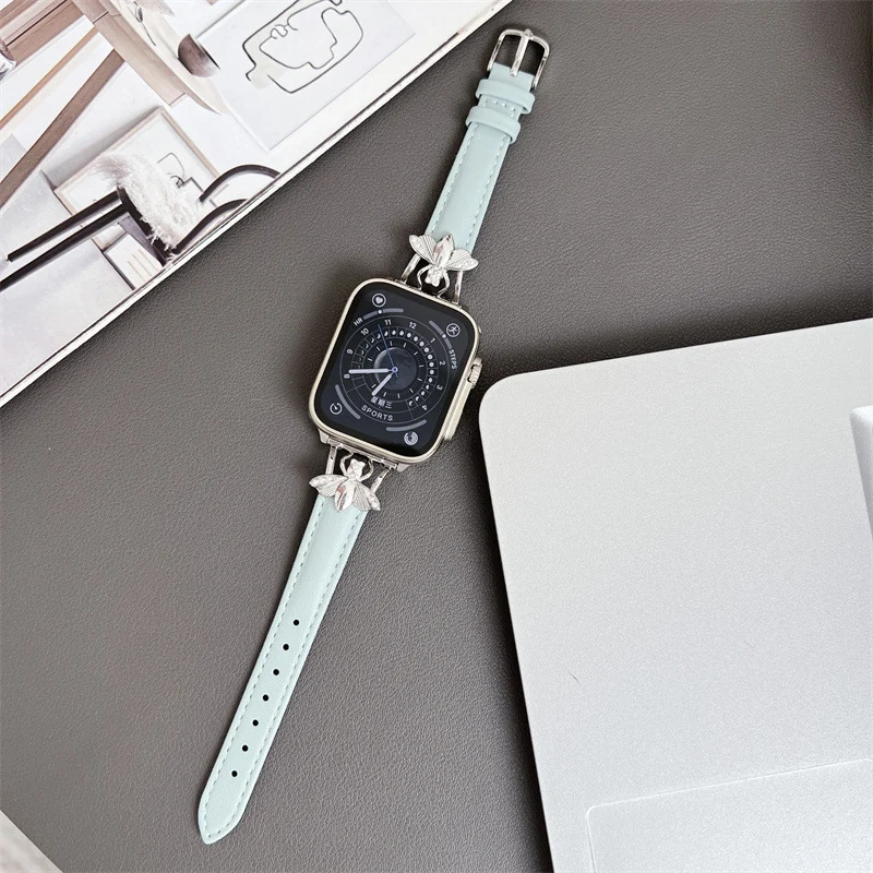 Bracelet Apple Watch Cuir - Élégance et Confort dans des Couleurs Tendance 10