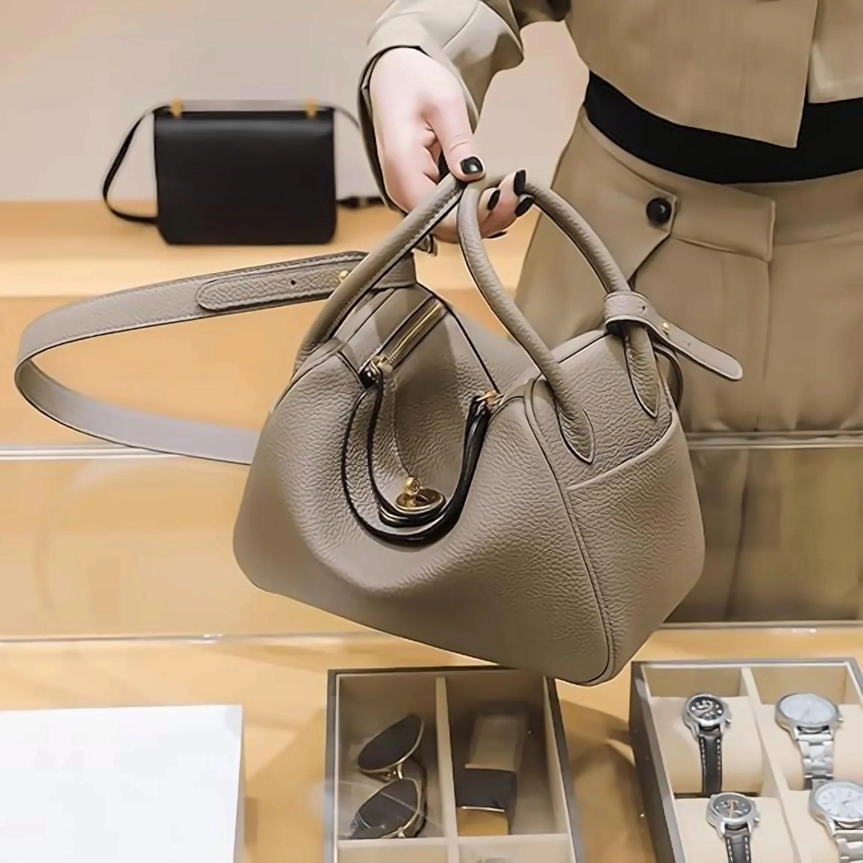 Sac Seau Vintage Sac à Main Femme Élégant Et Polyvalent 1