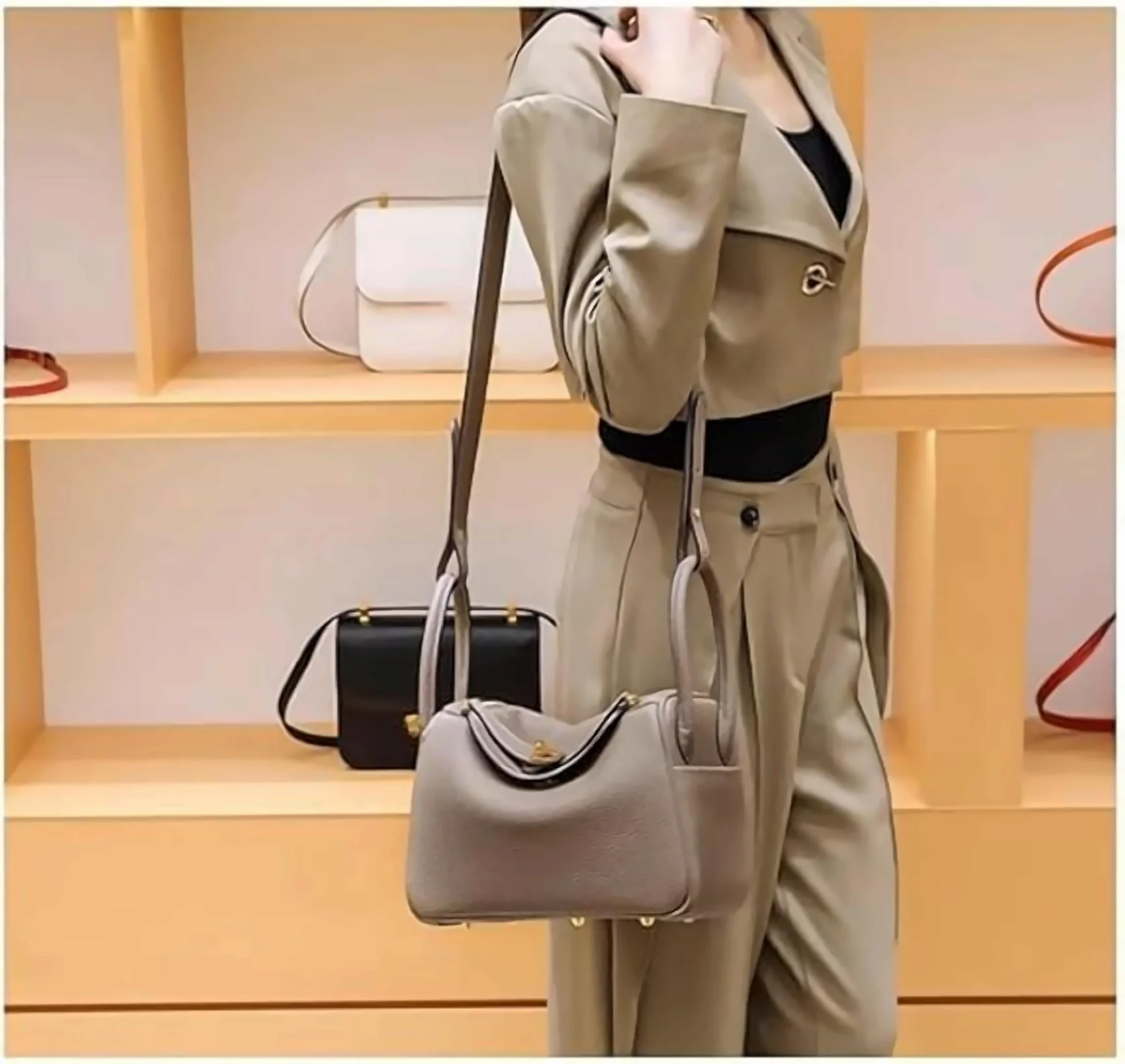 Sac Seau Vintage Sac à Main Femme Élégant Et Polyvalent 3