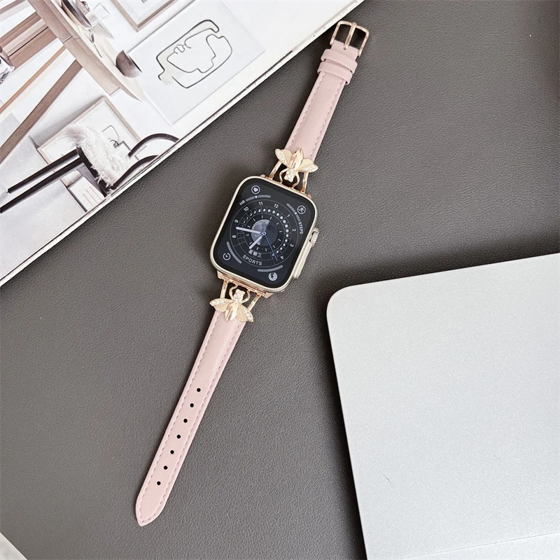 Bracelet Apple Watch Cuir - Élégance et Confort dans des Couleurs Tendance 11