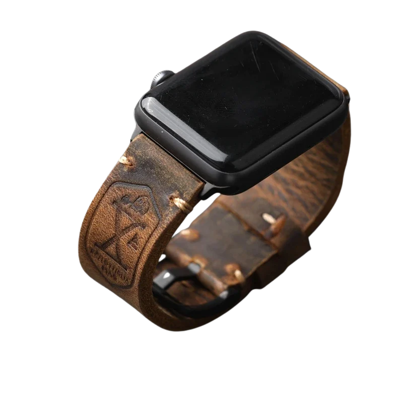 Bracelet Montre Apple en Cuir Vintage | Style et Artisanat de Qualité