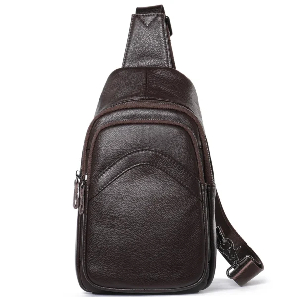 Sac à Bandoulière en Cuir Véritable – Élégance, Praticité et Polyvalence