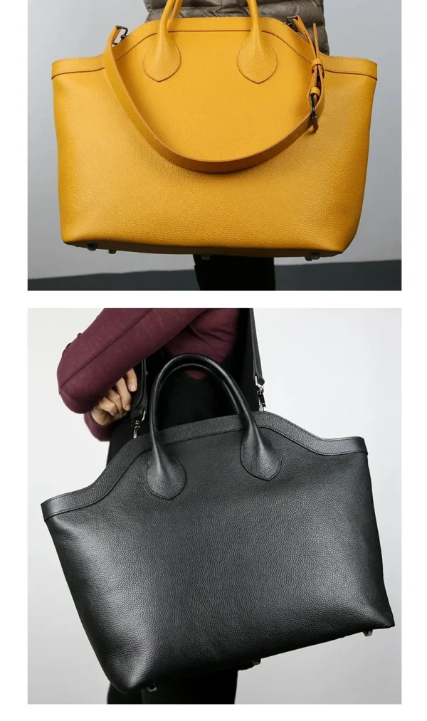 Wingwoman – Grand Sac Cabas en Cuir Élégance et Espace