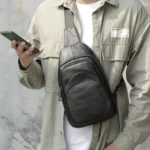 Sac à Bandoulière en Cuir Véritable – Élégance, Praticité et Polyvalence