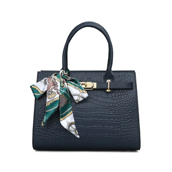 Aidrani – Sac à Main en Cuir Véritable Motif Crocodile | Élégance et Grande Capacité