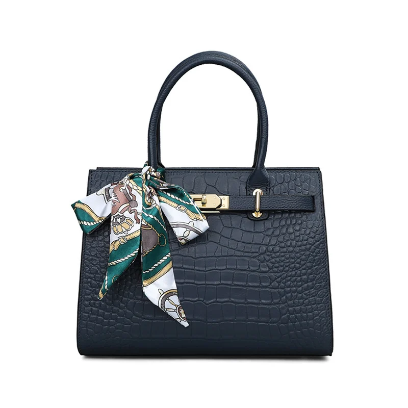 Aidrani – Sac à Main en Cuir Véritable Motif Crocodile | Élégance et Grande Capacité 1 Aidrani – Sac à Main en Cuir Véritable Motif Crocodile | Élégance et Grande Capacité