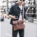 Sac à Bandoulière Polyvalent en Cuir Véritable – Élégance et Praticité