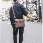 Sac à Bandoulière Polyvalent en Cuir Véritable – Élégance et Praticité