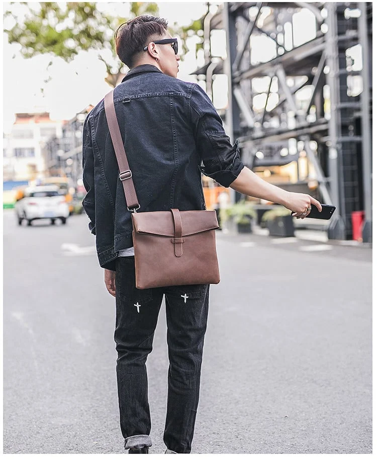 Sac à Bandoulière Polyvalent en Cuir Véritable – Élégance et Praticité