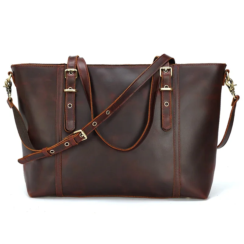 Sac à Main Vintage pour Femmes en Cuir Véritable de Vache – Style Crazy Horse_unique
