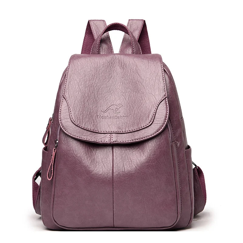 EcoChic Backpack – Sac à Dos en Cuir Souple pour Femmes 9