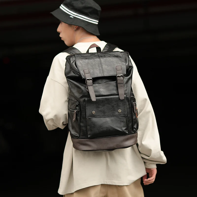 Voyager Pro – Sac à Dos en Cuir recyclable Haut de Gamme pour Hommes 2