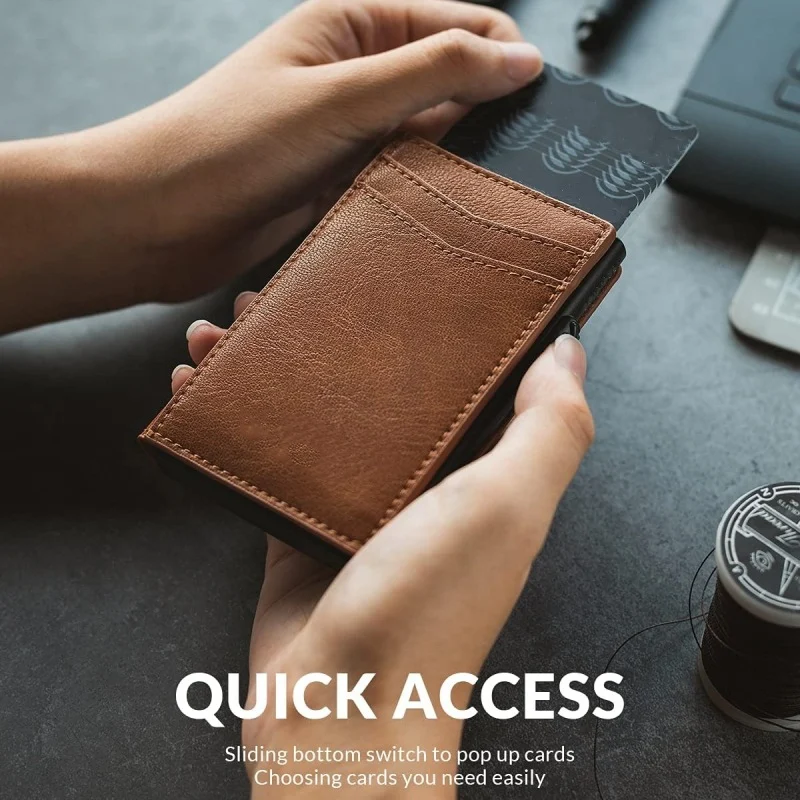 Porte-cartes RFID Anti-vol en Aluminium – Ultra-mince & Sécurisé 2