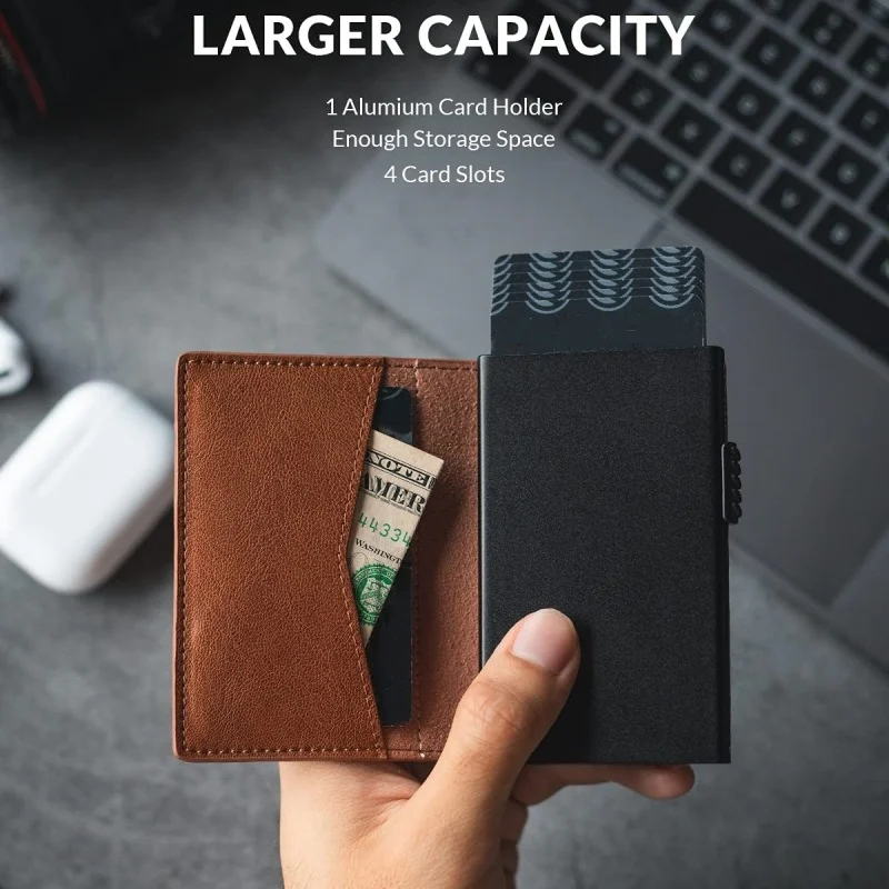 Porte-cartes RFID Anti-vol en Aluminium – Ultra-mince & Sécurisé 3