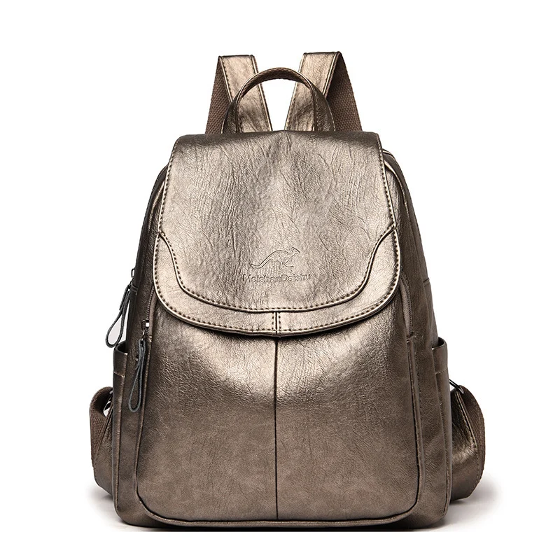EcoChic Backpack – Sac à Dos en Cuir Souple pour Femmes 4