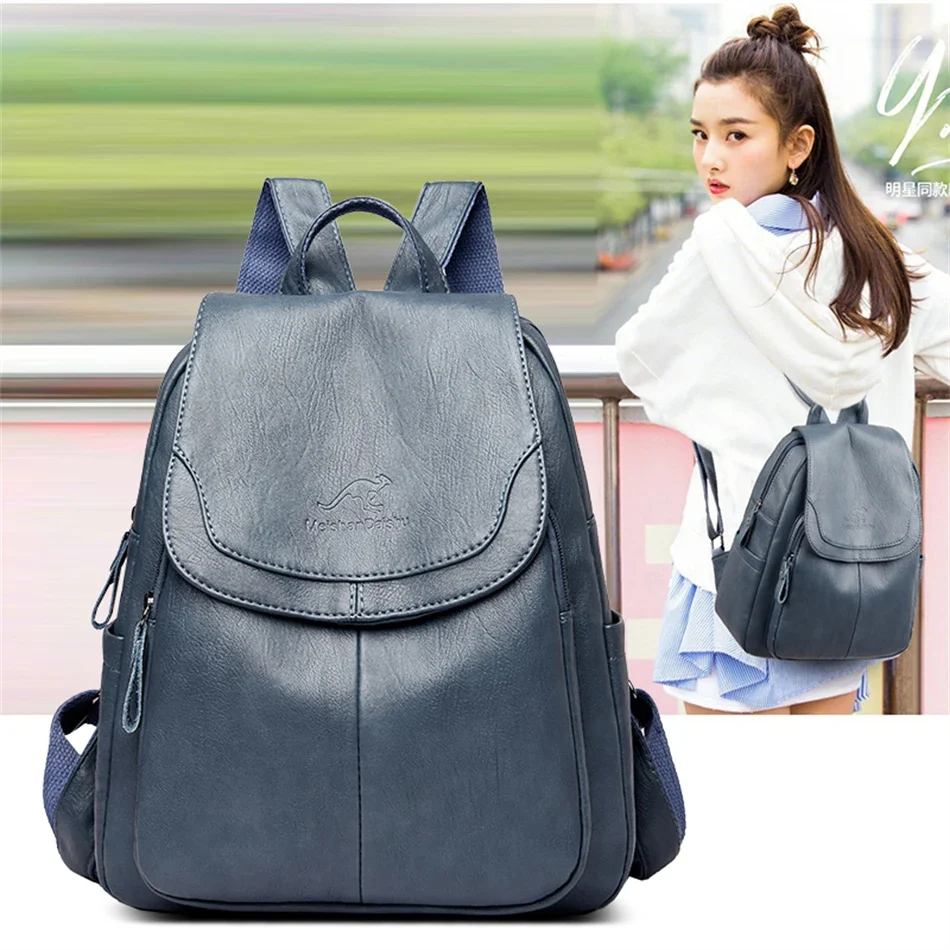 EcoChic Backpack – Sac à Dos en Cuir Souple pour Femmes 25 EcoChic Backpack – Sac à Dos en Cuir Souple pour Femmes